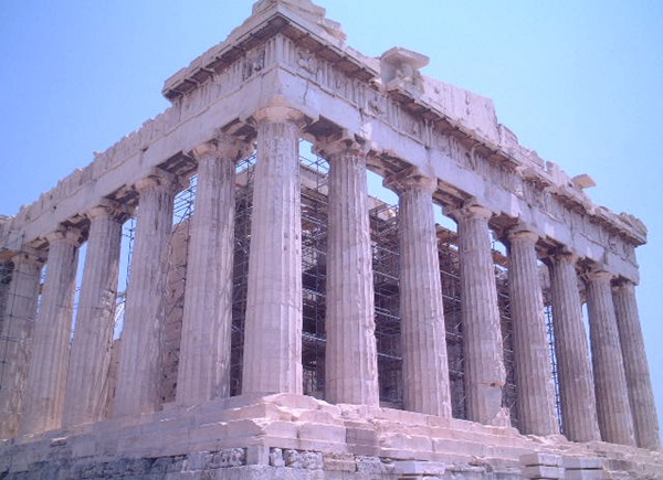 20年以上前の世界一周クルーズで訪れた、ギリシャのパルテノン神殿